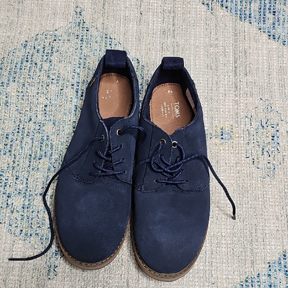 TOMS Dark Blue Casual Lace-Ups - Picture 1 of 7